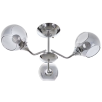 Полилей хром и стъкло 3 Х Е27