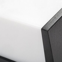 Модерен черен LED аплик Balimo 12W – елегантно фасадно осветление с естествена светлина