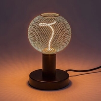 LED филаментна крушка G125, 5W, E27, 1800K, топло бяло, златен цвят