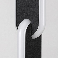 Модерен LED лампион 33W с регулиране на цветната температура – черен