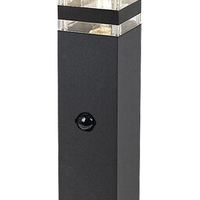 Интелигентен външен стълб Ankara E27 със сензор за движение – антрацитен дизайн и IP44 защита