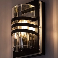 Модерен външен аплик Orlova – черен, неръждаема стомана, E27, IP44