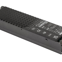 LED драйвер за релсово осветление – 200W, 230V, черен алуминиев корпус