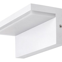 Модерен бял LED аплик Zaragoza 10W – стилно външно осветление с естествена светлина