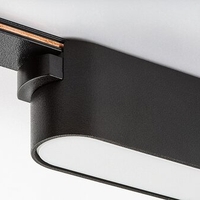 Модерно LED релсово осветление – 6W, топло бяло, черен алуминий