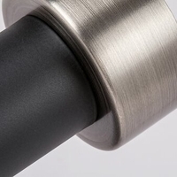 Модерен спот 1-ца – матирано черен и матиран хром метал, GU10, 1x50W