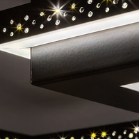 Модерен LED плафон 40W – матово черен, естествено бяла светлина  Стилен и функционален LED плафон 40W с изчистен модерен дизайн в матово черно.