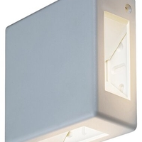 Елегантен квадратен LED аплик Lippa в бяло – стилно фасадно осветление 6W