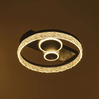 Модерен LED плафон със smart управление – черен