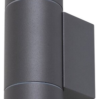 Елегантен двоен аплик Phoenix – антрацит, стъкло и IP54 защита