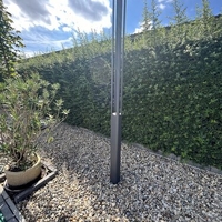 Модерен външен LED стълб 30W, 3000K, IP65