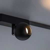 Смарт LED релсов спот – 5W регулируема цветна температура 2700–5500K, Wi-Fi управление, стилен черен алуминий