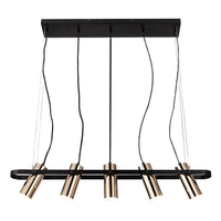 Модерен LED полилей на въжета – златен метал, 25W, топло бяла светлина