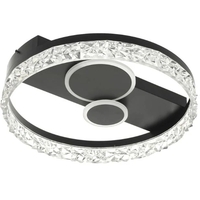 Модерен LED плафон със smart управление – черен