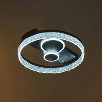 Модерен LED плафон със smart управление – черен