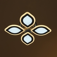 Модерен LED полилей със smart управление – черен