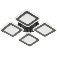 Модерен LED полилей със smart управление в черен цвят