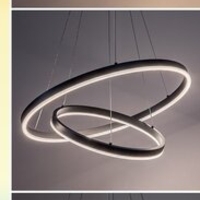 Модерен LED полилей Isaure – 100W, CCT 3000K–6500K, димируем, с дистанционно