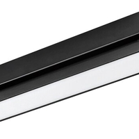 Смарт LED релсово осветление – 7W, регулируема цветна температура 2700–5500K, Wi-Fi, черен алуминий