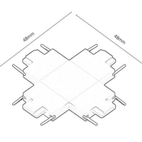 Свързващ елемент за релсово осветление – черен, DC 24V, пластмасов корпус