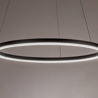 Модерен висящ LED осветител 35W, регулируема цветна температура