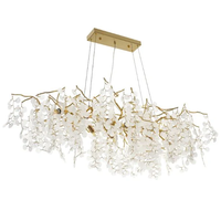 Кристален полилей злато 10xE14 с регулируема височина