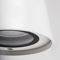 Модерен външен аплик Mandal – стилен матов бял дизайн с GU10 фасонка