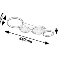 Модерен LED плафон с регулиране на светлината