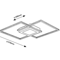 Модерен LED плафон 40W – матово черен, естествено бяла светлина  Стилен и функционален LED плафон 40W с изчистен модерен дизайн в матово черно.