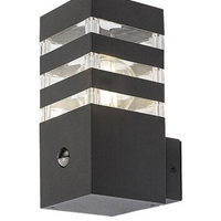 Умен външен аплик Ankara E27 със сензор за движение – антрацитен дизайн и IP44 защита