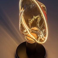 LED филаментна крушка G188, 4W, E27, 1800K, топло бяло, кехлибарено стъкло