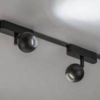 Модерен LED релсов спот – 5W естествено бяло 4000K, стилен черен алуминий