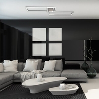 Смарт LED плафон 40W, 4500 lm, променлива светлина 2700–6500K, димируем, с дистанционно, модерна визия и Wi-Fi