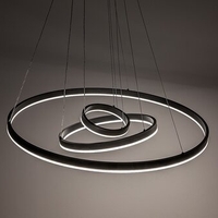 Модерен LED полилей Isaure – 100W, CCT 3000K–6500K, димируем, с дистанционно