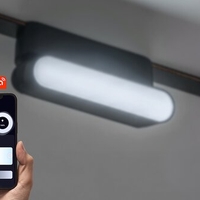 Смарт LED релсово осветление – 4W, регулируема цветна температура 2700–5500K, Wi-Fi, черен алуминий