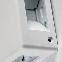 Елегантен квадратен LED аплик Lippa в бяло – стилно фасадно осветление 6W