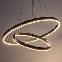 Модерен LED полилей Isaure – 80W, CCT 3000K–6500K, димируем, с дистанционно