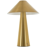 Настолна LED лампа с touch управление и USB порт – мат злато