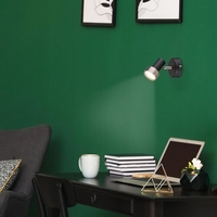 Модерен спот 1-ца – матирано черен и матиран хром метал, GU10, 1x50W