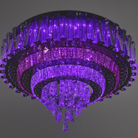 LED полилей 35W,хром, метал и кристал, RGB, дистанционно управление