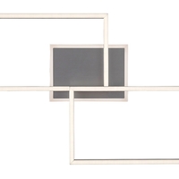 Модерен LED таванен плафон 40W – сив, 2700K–3500K, 1500–2500lm