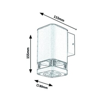 Модерен външен аплик Sintra в мат-черно и IP44 защита