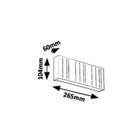 Минималистичен бял LED аплик Maribor 12W – стилно фасадно осветление с естествена светлина