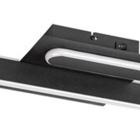 Модерен LED  плафон 18W с регулируема цветна температура – черен