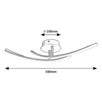 LED плафон Tatjana 15W в сребрист цвят – стилно и равномерно осветление
