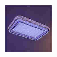 Луксозен LED полилей от метал и кристал – златен, 288W, с дистанционно управление