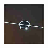 Smart LED таванен плафон 46W – модерен черен дизайн и регулируема светлина