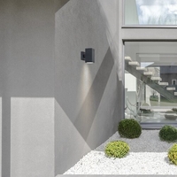 Двоен външен аплик Buffalo – минималистичен антрацитен дизайн с GU10 осветление