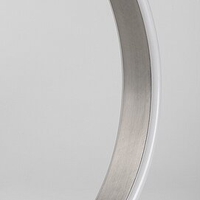 LED настолна лампа 12W – сатенен хром, топло бяла светлина (3000K)