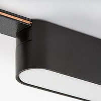 Смарт LED релсово осветление – 4W, регулируема цветна температура 2700–5500K, Wi-Fi, черен алуминий